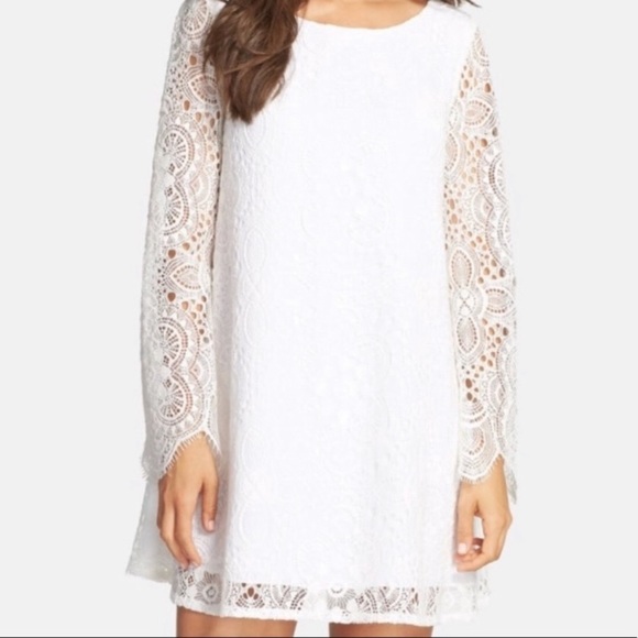 Nwot Lilly Pulitzer Colette Tunic lace white dress - Picture 2 of 11